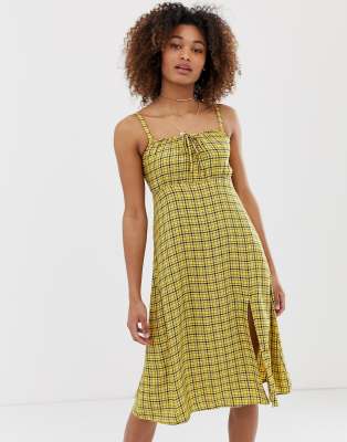 hollister yellow dress