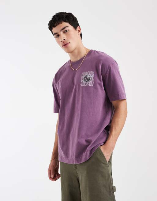 Hollister back graphic t-shirt in purple