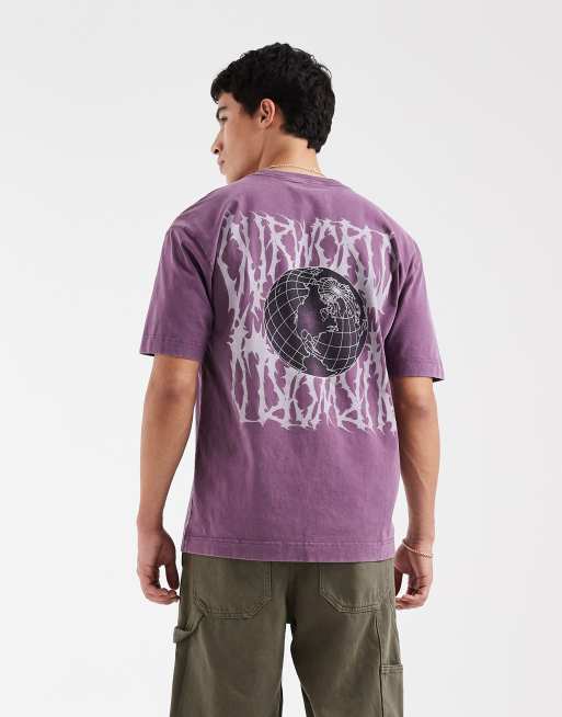 Hollister back graphic T-shirt in purple, 5 of 5