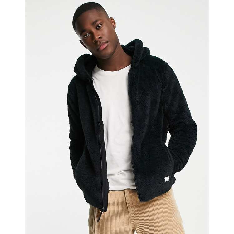 Hollister sherpa hotsell hoodie mens