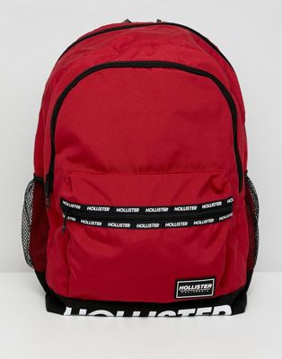 hollister logo backpack