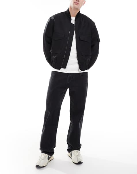 Hollister baggy 5 pocket jeans in black
