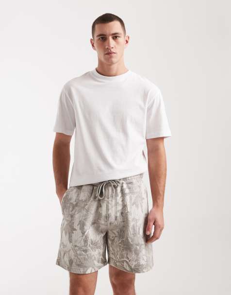 Hollister baggy above the knee fleece shorts in camo - view 1