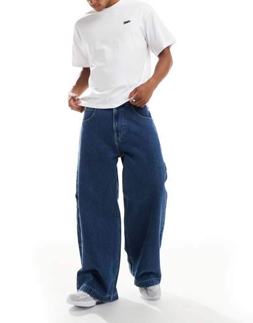 Hollister baggy big jeans in light blue wash