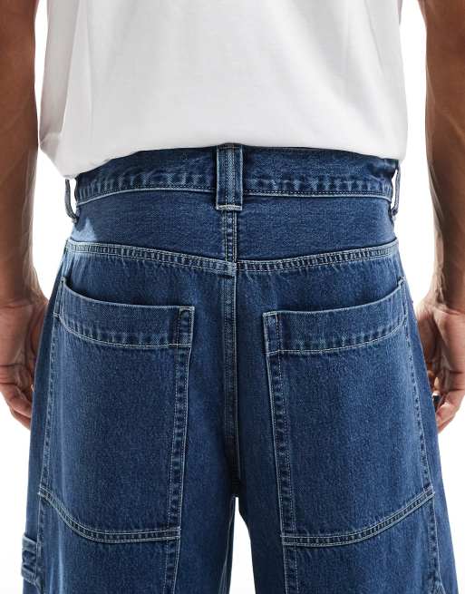 Hollister baggy big jeans in light blue wash