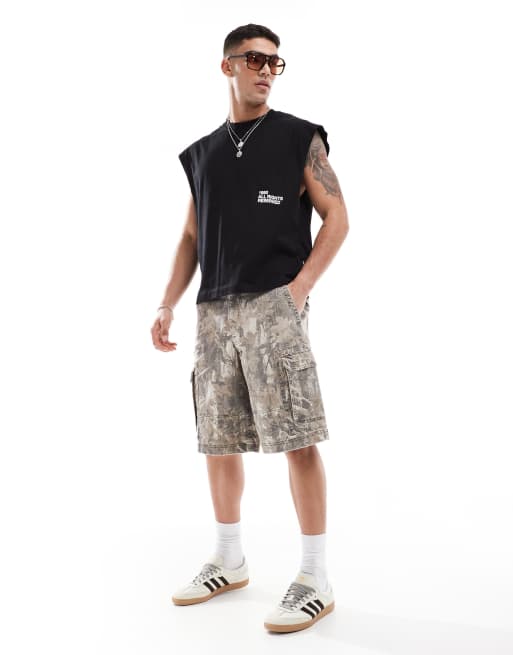 Hollister baggy cargo shorts in camoflauge ASOS