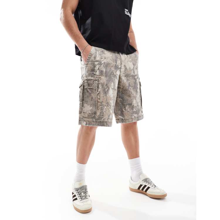 Hollister baggy cargo shorts in camouflage | ASOS