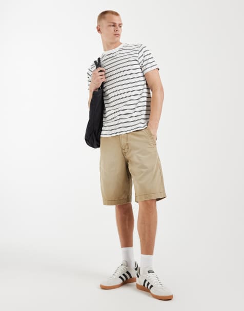 Hollister baggy cargo shorts in sand - view 1