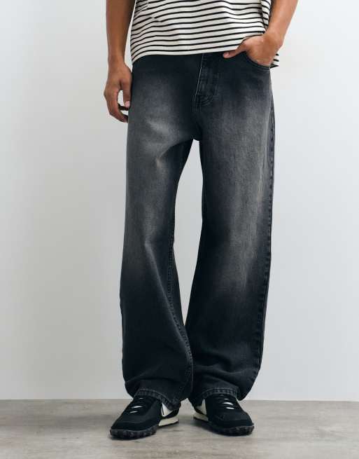 Hollister baggy fit jeans in washed gray, 3 of 5