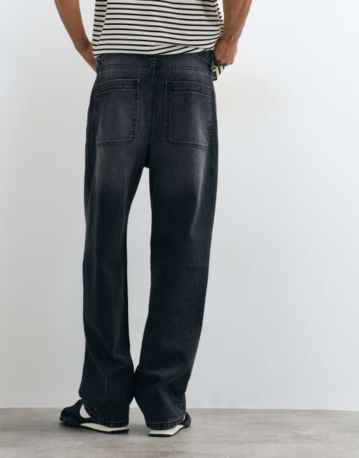 Hollister baggy fit jeans in washed gray, 5 of 5