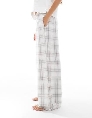 Hollister Baggy Flannel Graphic Pajama Bottoms In Multi