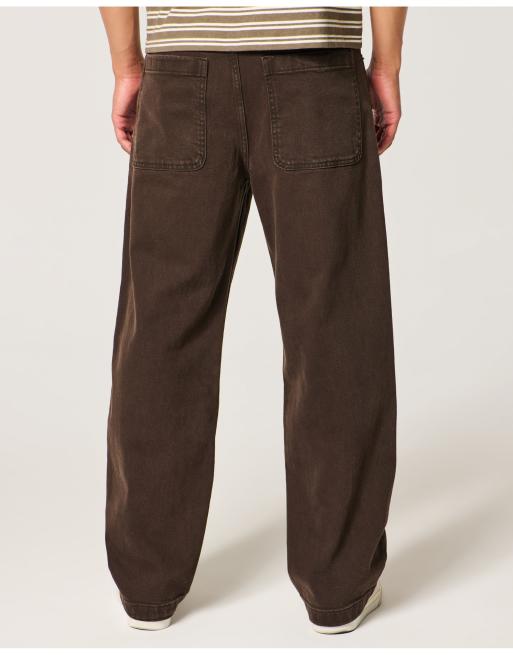 Hollister Baggy jeans in dark brown, 3 of 5