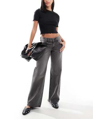 Roskiky Y2k Jeans voor dames, brede pijpen, stretch, hoge taille
