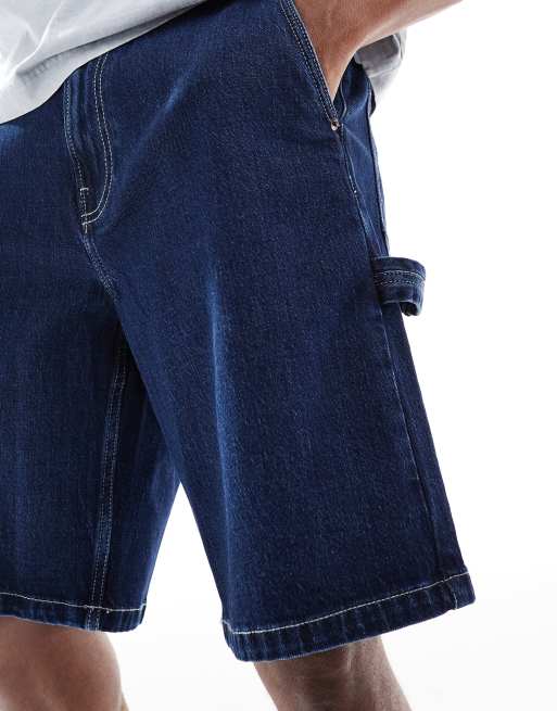 Hollister - Baggy jort in donkerblauw, 5 van 5