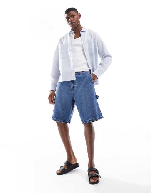 Hollister - Baggy jort in medium wassing