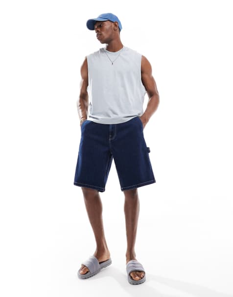 Hollister baggy jorts in dark blue - view 1