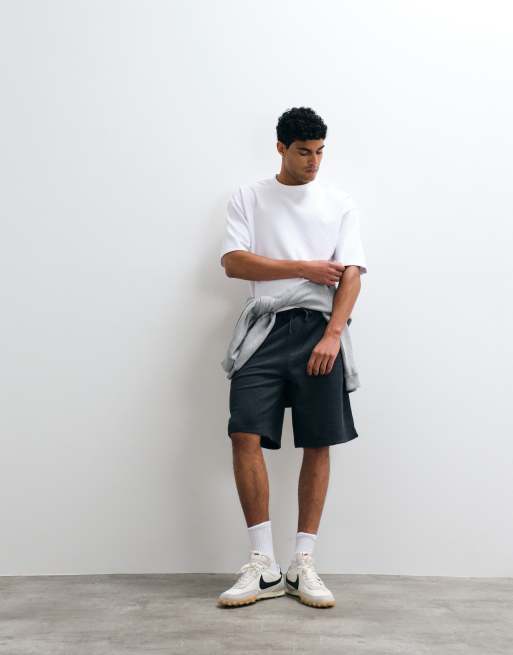 Hollister - Baggy knielange short in grijs