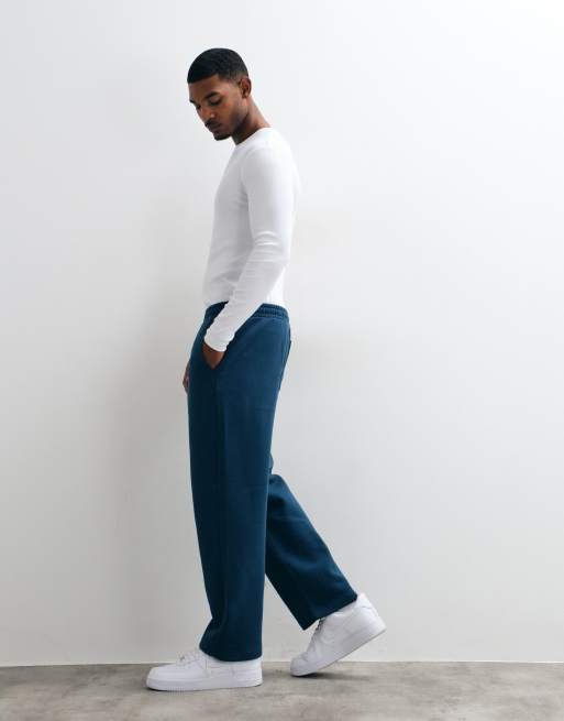 Hollister baggy lavtaljede joggingbukser i navy, 3 af 5