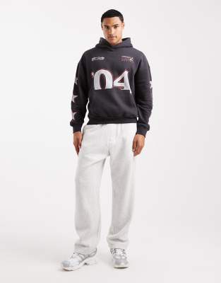 Hollister Baggy Open Cuff Sweatpants In White