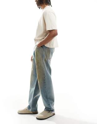 Hollister Baggy Skater Jeans In White