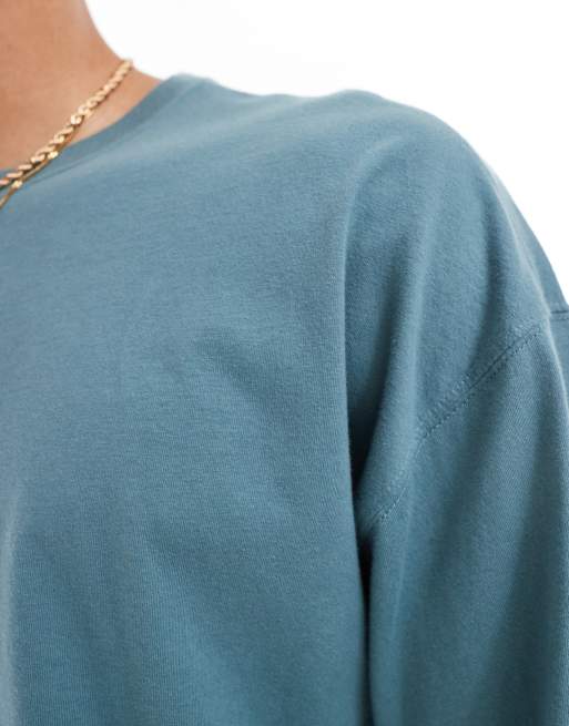 Hollister baggy T-shirt in green, 3 of 4
