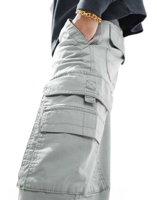 Hollister - Baggy timmermansbroek in grijs, 5 van 5