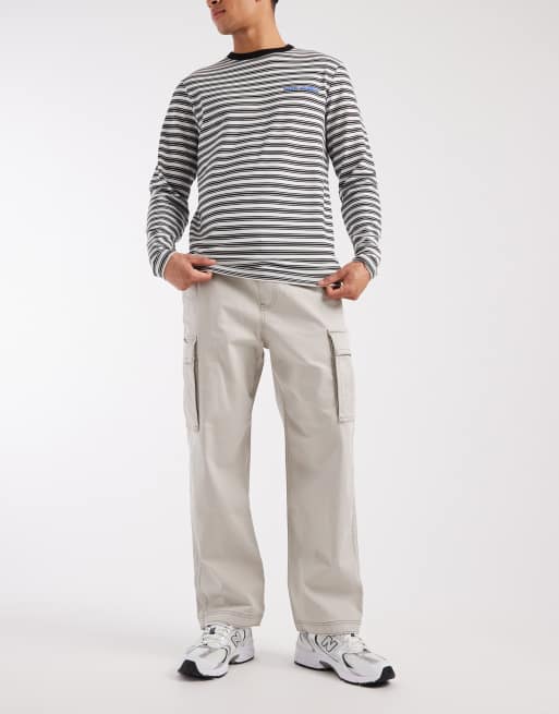 Hollister baggy y2k painter pants in cream, 2 of 5