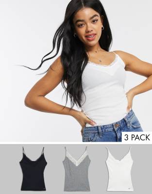 hollister lace cami ribbed｜TikTok Search