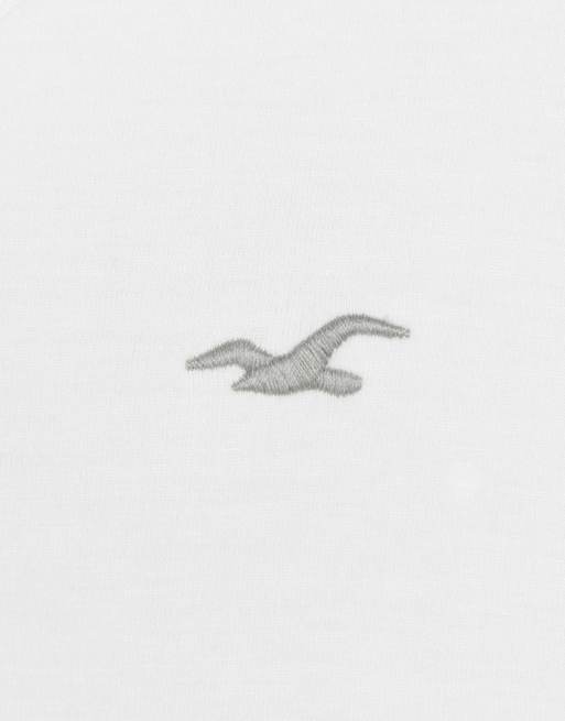 Hollister - Basic T-shirt met ronde hals in wit, 3 van 4