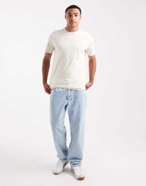 Hollister - Beige klassisk T-shirt med korte ærmer, 2 af 5
