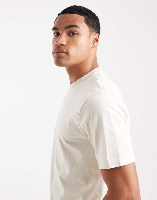 Hollister - Beige klassisk T-shirt med korte ærmer, 4 af 5