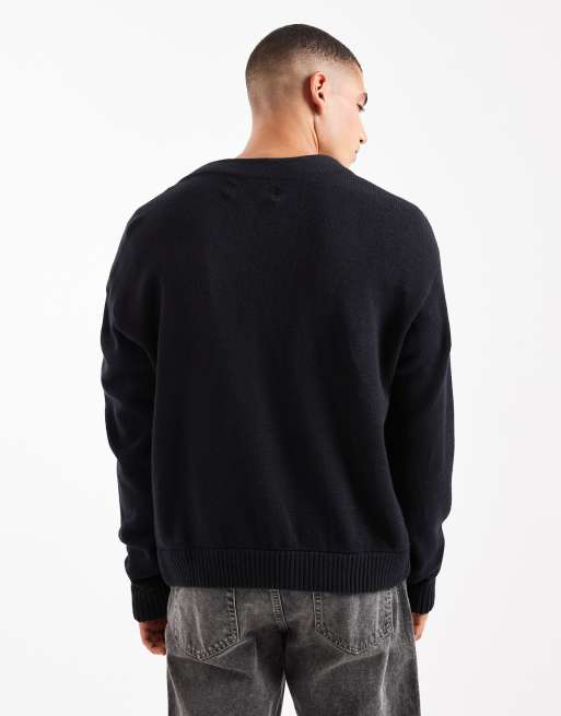 Hollister - Beige let cardigan i firkantet pasform, 3 af 5