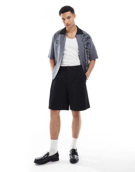 Hollister bermuda shorts in black 
