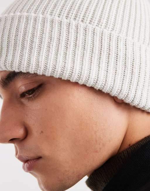 Hollister – Biała klasyczna czapka beanie, 2 z 3