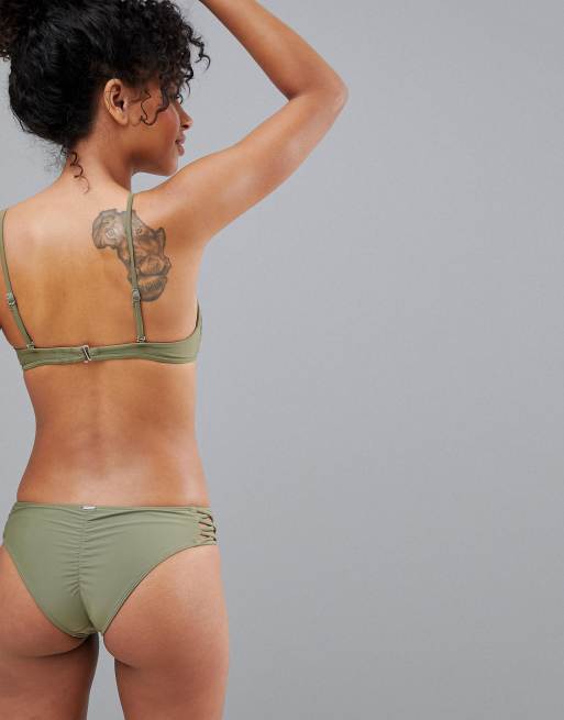 Hollister Co-Ord Bikini Bottoms In Olive-Green for Women