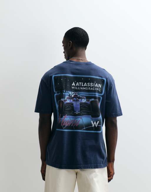 Hollister - Blå T-shirt med racerprint, 5 af 5