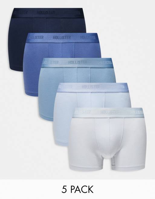 Hollister – Blå trunks, 5-pack 