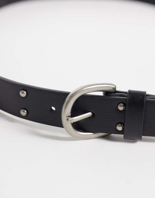 Hollister boho riem met studs in zwart, 2 van 3