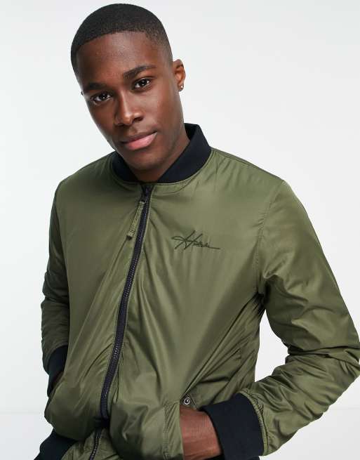 Hollister olive green jacket cheap