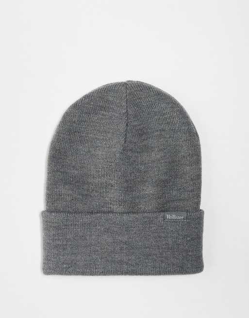 Hollister - Bonnet en maille - Gris
