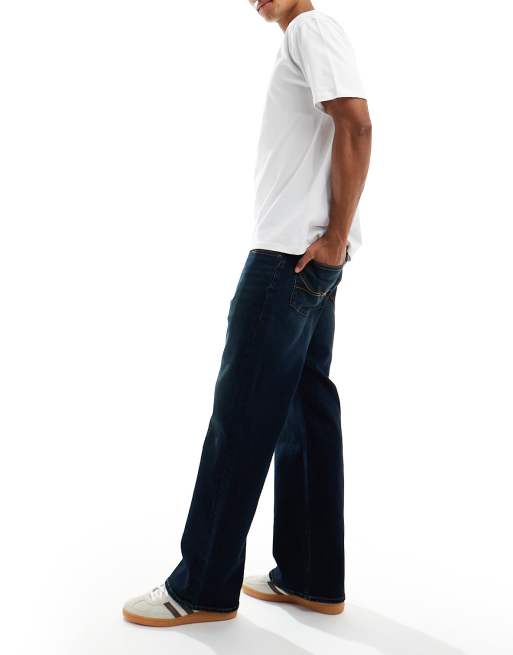 Hollister bootcut jeans in dark indigo | ASOS