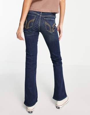 Hollister bootcut jeans in indigo