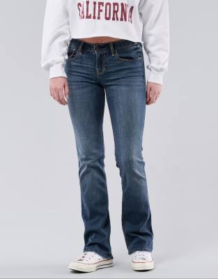 High waisted bootcut clearance jeans hollister