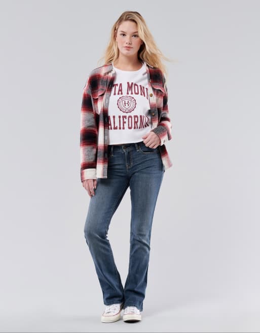 Hollister Co. Elastane Boot Cut Jeans