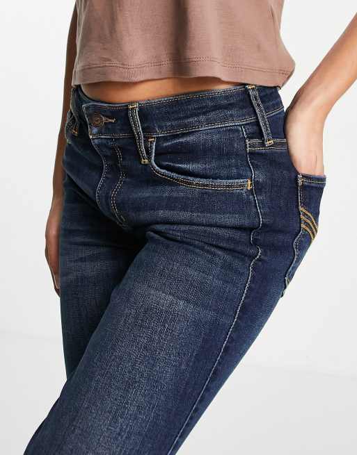 Hollister - Bootcut jeans in indigoblauw, 3 van 4