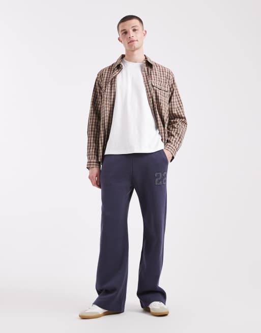 Hollister bootcut joggers in navy, 2 of 5