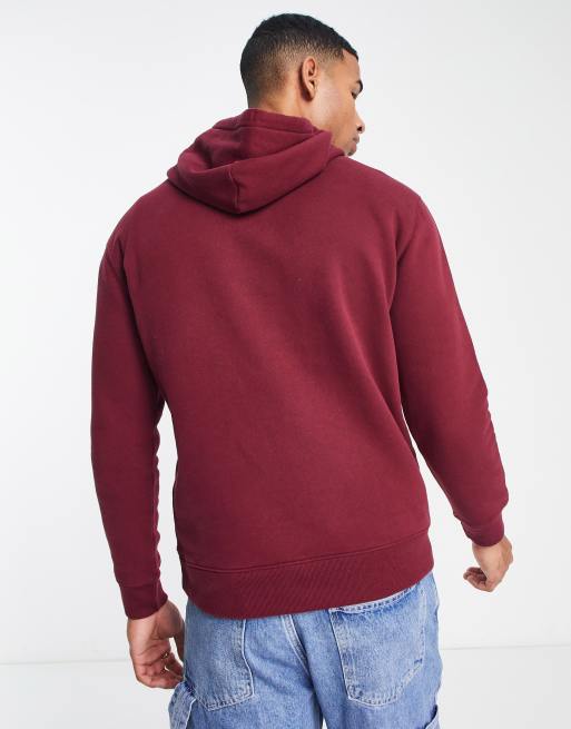 Hollister – Bordowa bluza z kapturem i logo, 2 z 4