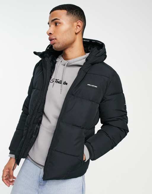   Essentials Men's Heavyweight Hooded Puffer Coat :  Clothing, Shoes & Jewelry