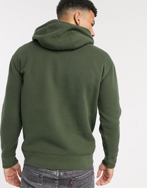 Hollister logo hoodie in green