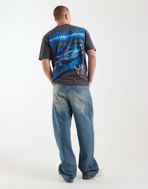 Hollister boxy F1 graphic t-shirt in black, 4 of 5